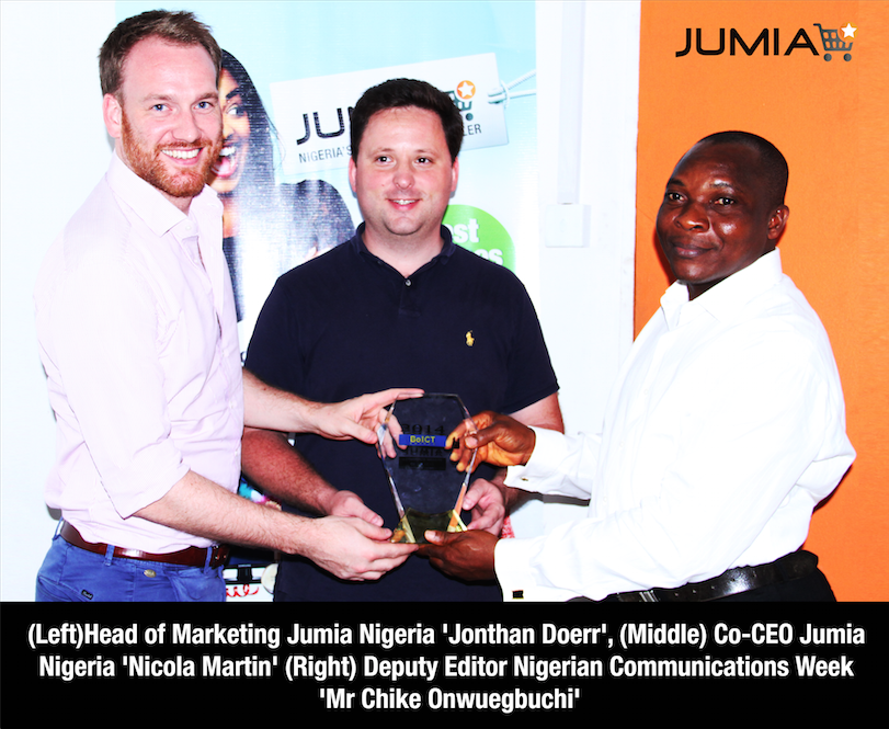 Jumia Wins Best e-commerce website of the Year BICT