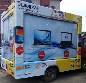Jumia and MTN connectivity truck