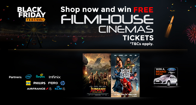 Jumia Black Friday Free Filmhouse Movie Tickets