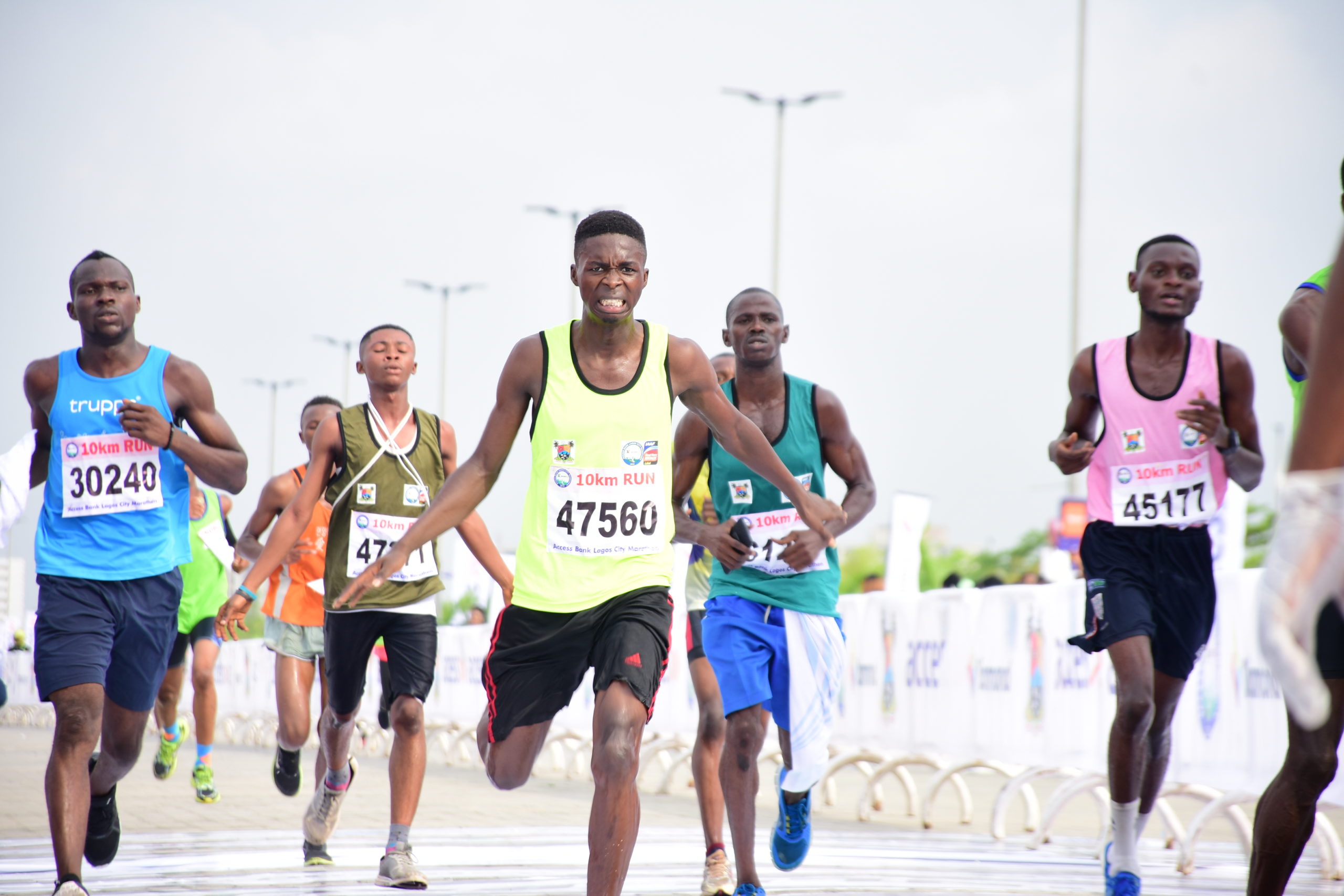 Runners at the 2019 Lagos City Marathon