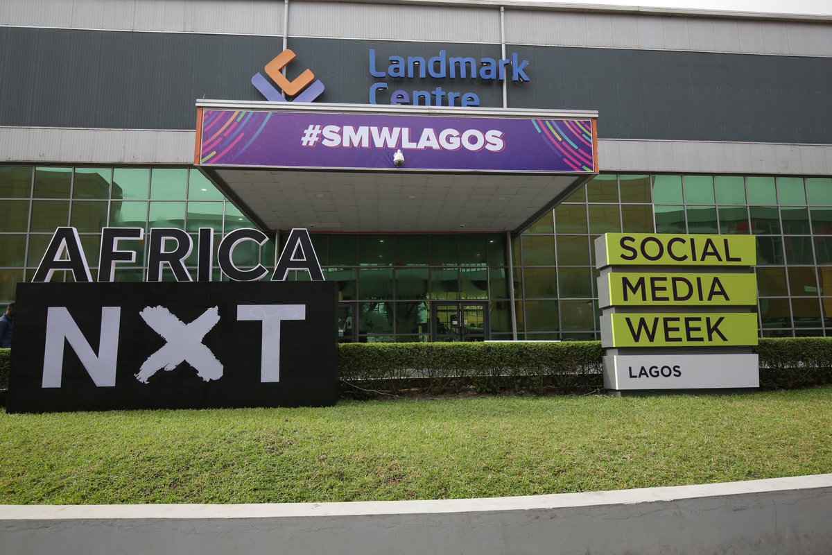 The front entrance at Landmark Centre, the venue for the 2020 Lagos Social Media Week